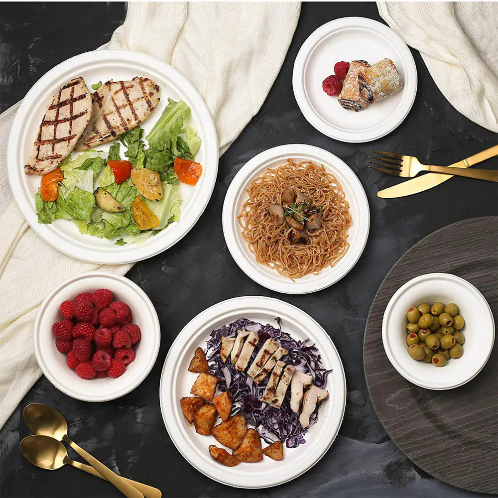 The Habitat-Harvest™ Eco-Plates | Biodegradable Sugarcane Dining Solution