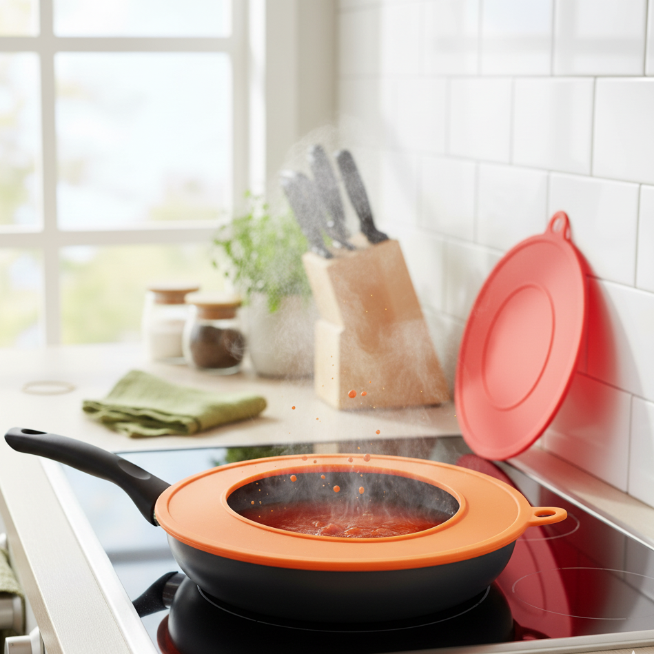 The Habitat-Shield™ Silicone Splash Guard | Eco-Friendly, Mess-Free Kitchen Essential